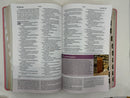 Biblia de estudio del diario vivir para jóvenes NTV con Filament (SentiPiel, Rosa pastel, Índice,