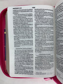 Biblia para jovencitas tamaño bolsillo rv1960 fucsia Lilia búho 8 puntos