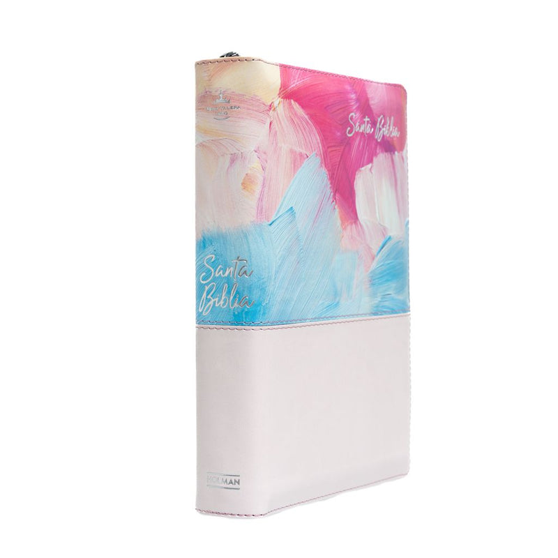 Biblia Letra Gigante  PARA MUJER 14 PUNTOS Tamaño Manual Rv1960 MULTICOLOR CIERRE CON INDICE