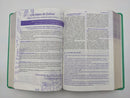 Biblia  rv 1960 de una joven conforme al corazón de Dios: Verde piel imitacion