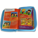 Biblia Mi Gran Viaje de Bolsillo con Cierre RV1960 imit piel celeste con índice