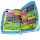 Biblia Mi Gran Viaje de Bolsillo con Cierre RV1960 imit piel celeste con índice