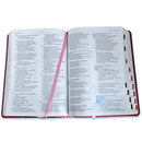La Biblia para la Predicación RVR60 - Letra Grande, imitación piel purpura, indice y canto plateado
