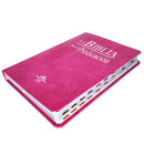 La Biblia para la Predicación RVR60 - Letra Grande, imitación piel purpura, indice y canto plateado