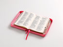 Biblia mujer Tamano mediana Letra Grande 11 Pts Rv1960 Indice biofloral rosa