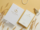 Biblia RVR60 especial de bodas con índice y caja de regalo. Letra Grande. Blanca y dorado LETRA GRANDE