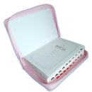 Biblia con Cierre Compacta 10 puntos RV1960 imit piel rosa mariposas floral con índice y canto floral