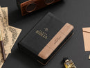 Biblia Portatil con Cierre Letra Grande 12 puntos RV1960 imit piel cafe/negro con indice