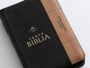 Biblia Portatil con Cierre Letra Grande 12 puntos RV1960 imit piel cafe/negro con indice