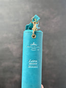 Biblia Chequera RV1960, imit. piel turquesa y blanco con índice