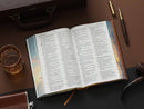 Biblia Letra Grande 12 puntos RV1960, tapa dura pastor y ovejas con elástico