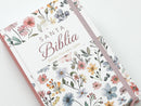Biblia Letra Grande 12 puntos para Mujer RV1960, tapa dura primavera blanca con elástico