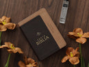 Biblia Portatil Letra Grande 12 puntos RV1960 imit piel duotono cafe y canela