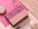 Biblia Portátil Letra Grande 12 puntos RV1960, imit piel duotono rosa fucsia floral
