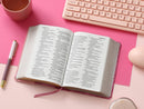 Biblia Portátil Letra Grande 12 puntos RV1960, imit piel duotono rosa fucsia floral