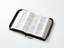 Biblia con Cierre Letra Gigante Manual 14 puntos RV1960, imit piel duotono gris y negro - Deuteronomio 31:6