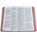 Biblia de Letra Grande Manual 11 puntos RV1960, imit piel rosa floral