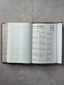 Biblia RVR60 Tamaño manual con broche y asa. Café/café