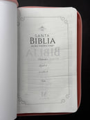 Biblia para mujer letra 11 puntos  RVR60 de Obsequios y premios Coral Mariposa con cierre