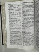 Biblia letra gigante  14 puntos purificada Valera 1602 piel imitación café índice concordia