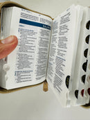 Biblia mini bolsillo Rv1960 bengie con cierre indice Isaías 41:10 No temas