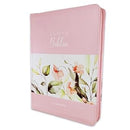 Biblia para Mujer Letra Gigante 15 puntos con Cierre Reina Valera 1960 floral rosado y con indice
