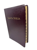 Biblia letra gigante  14 puntos purificada Valera 1602 piel imitación café índice concordia