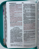 Biblia tamaño bolsillo Reina Valera 1960 para mujer cirre índice mariposas conto pintado