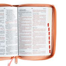 Biblia RV 1960 letra grande 12 puntos  Imitacion Piel, Tamaño Manual, Con Cierre e Indice,  Crema