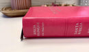 Biblia Bilingüe para Mujeres con Cierre Reina-Valera 1960 con King James Version KJV, imitación piel, fucsia con indice y zipper/ Bilingual Bible with...