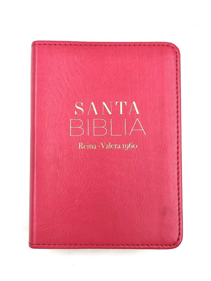 Biblia de Bolsillo RV1960 imit piel fucsia