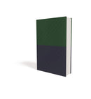 Biblia bilingüe nkjv/rv1960  Bilingual Bible, Leathersoft,  piel imitación verde azul