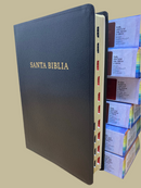 Bíblia de letra gigante con referencia Reina Valera 1960 índice 14 puntos negra
