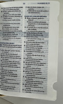 Biblia mini bolsillo Rv1960 bengie con cierre indice Isaías 41:10 No temas