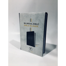Biblia bilingüe/bilingual bible /Nlt / NTV  semipiel negro