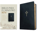 Biblia para el ministro NTV, letra grande con Filament (SentiPiel, Negro, Letra Roja