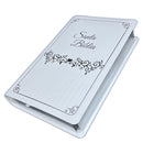 Bíblia para boda letra gigante 14 puntos reina valera 1960 canto plateado para novios