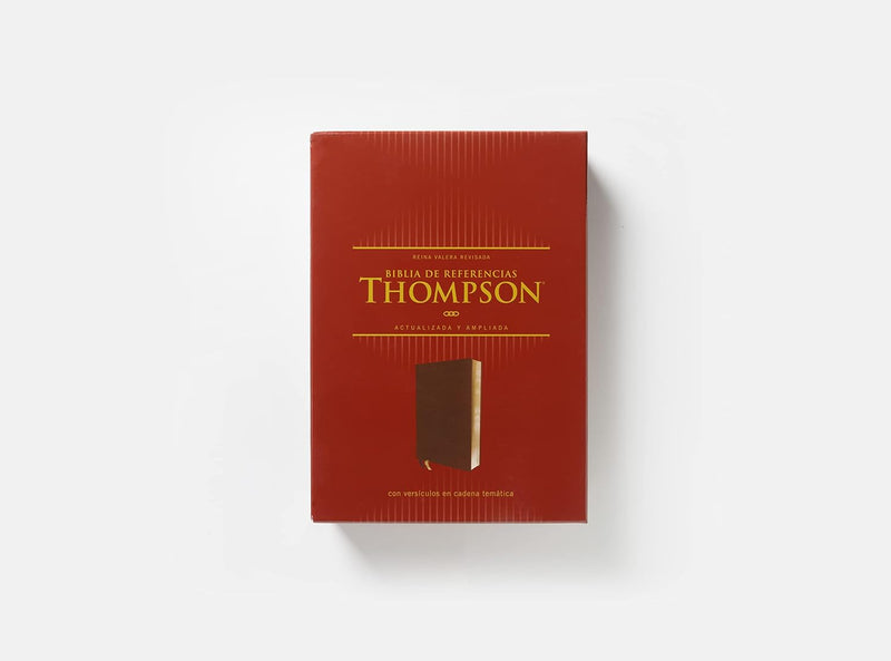 Biblia de Referencia Thompson, Leathersoft, rvr Café, Palabras de Jesús en Rojo