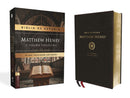 Biblia de estudio Matthew Henry RVR y legado cristiano, Leathersoft, Negro, imtacion piel fabricada