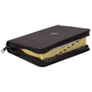 BIBLIA TAMANO COMPACTO LETRA GRANDE 11 PUNTOS RV1960 PIEL CAFE CIERRE INDICE