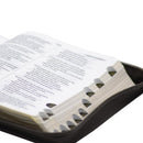 BIBLIA TAMANO COMPACTO LETRA GRANDE 11 PUNTOS RV1960 PIEL CAFE CIERRE INDICE