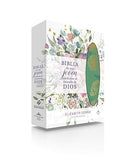 Biblia  rv 1960 de una joven conforme al corazón de Dios: Verde piel imitacion
