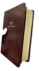 Biblia del ministro,  RVR 1960  edición ampliada, caoba piel fabricada letra grande