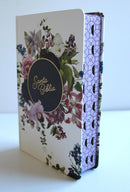 Biblia RVR 1960 letra gigante, para mujer  tamaño manual, tapa dura, corona de flores con índice