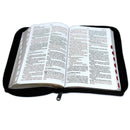 BIBLIA PARA MUJER TAMANO MANUAL letra gigante 14 puntos ROSAS SIMIPIEL RV1960 INDICE