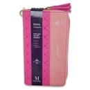Biblia Chequera Letra 8.5 puntos RV1960 imit piel fucsia y rosa