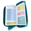 Biblia Chequera Letra 8.5 puntos RV1960 imit piel lila y negro