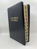 Biblia bilingüe tamaño persona RVR 1960/KJV   negro imitación piel con índice