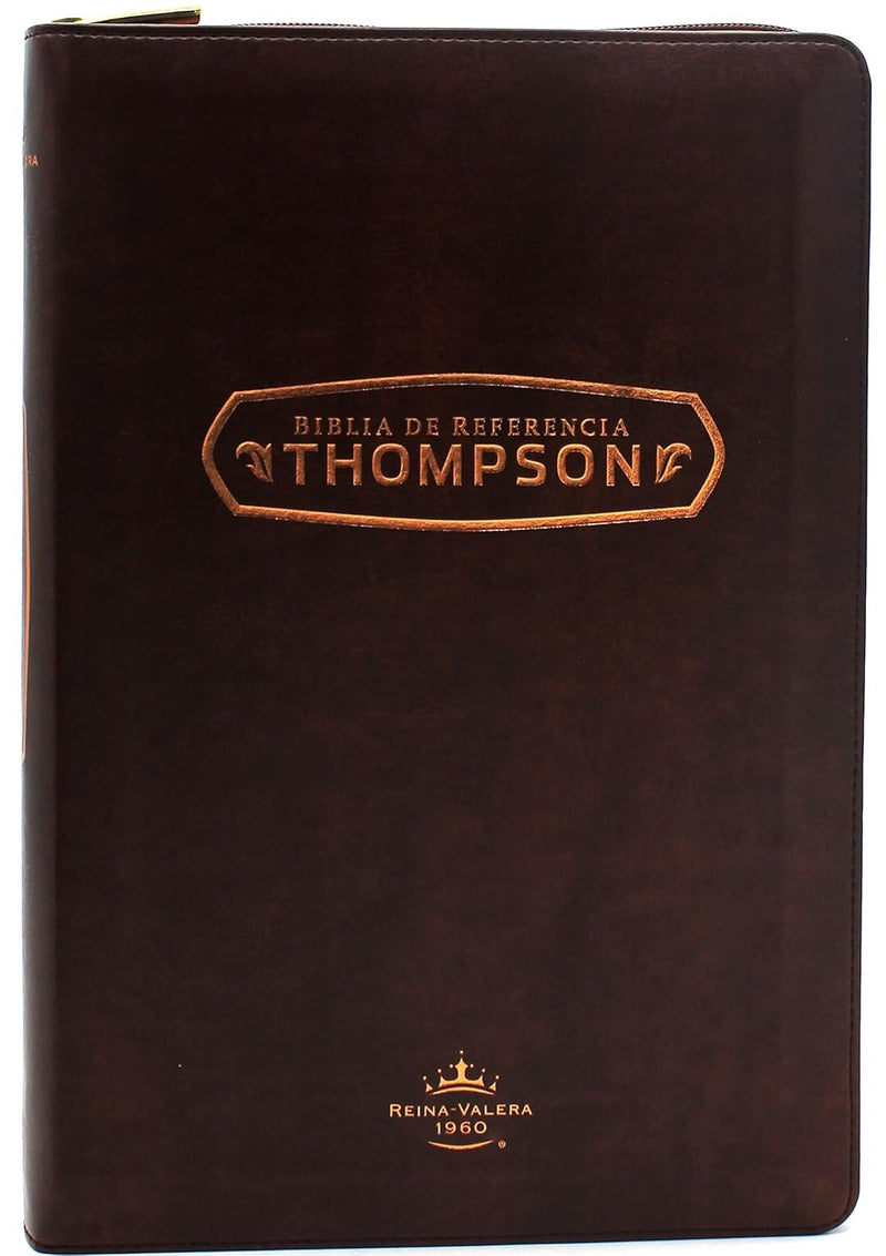 Biblia de Referencia Thompson Reina Valera 1960 Con Cierre y Indice Color Vino Con Estuche de proteccion