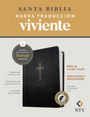 Biblia de margen amplio NTV con Filament (Tapa dura de SentiPiel, Cruz, Índice, Letra Roja